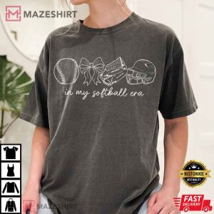 In My Softball Era Game Day Coquette Sport T-Shirt