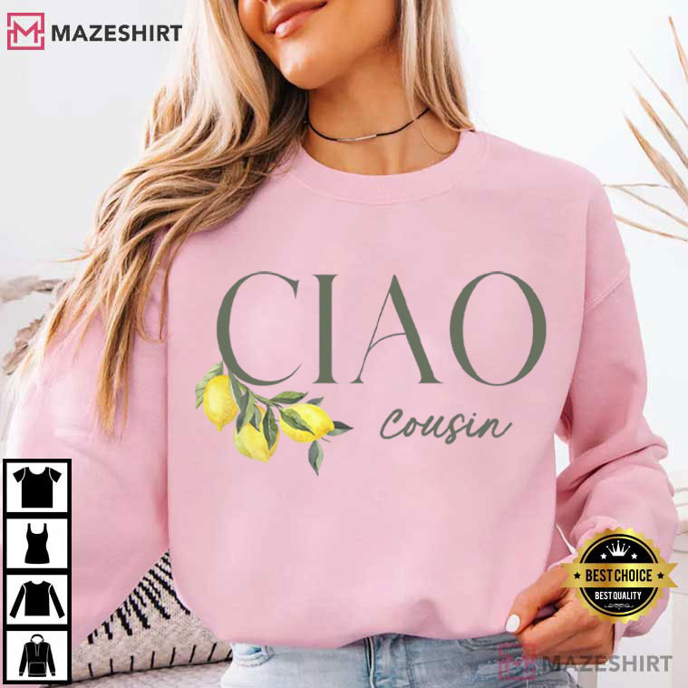 Ciao Custom Italian Lemon Cottagecore Summer T-Shirt