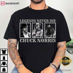 Chuck Norris Legends Never Die Movie T Shirt (4)