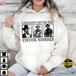 Chuck Norris Legends Never Die Movie T Shirt (1)