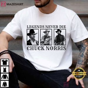Chuck Norris Legends Never Die Movie T Shirt (3)