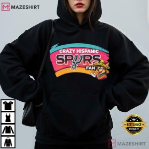 Crazy Hispanic Spurs Fan Basketball Team Pride T Shirt (4)