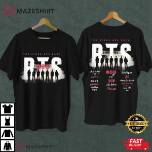 BTS Arirang Tracklist The Kings Are Back 2026 Album T Shirt (1)