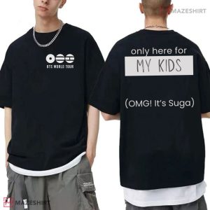 BTS Only Here For My Kids World Tour Merch Concert Custom T Shirt (2)