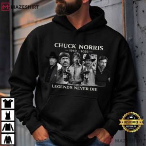 Chuck Norris Cowboy Silhouette Legendary Action Hero T Shirt (4)