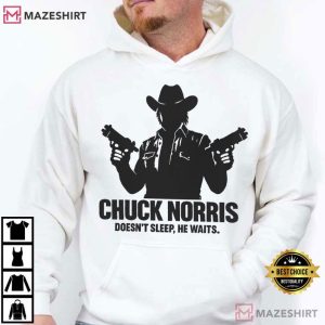 Chuck Norris Cowboy Silhouette Funny Quote Meme T Shirt (4)