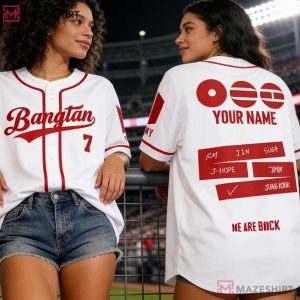 BTS Banggtan Army Kpop Custom Baseball Jersey