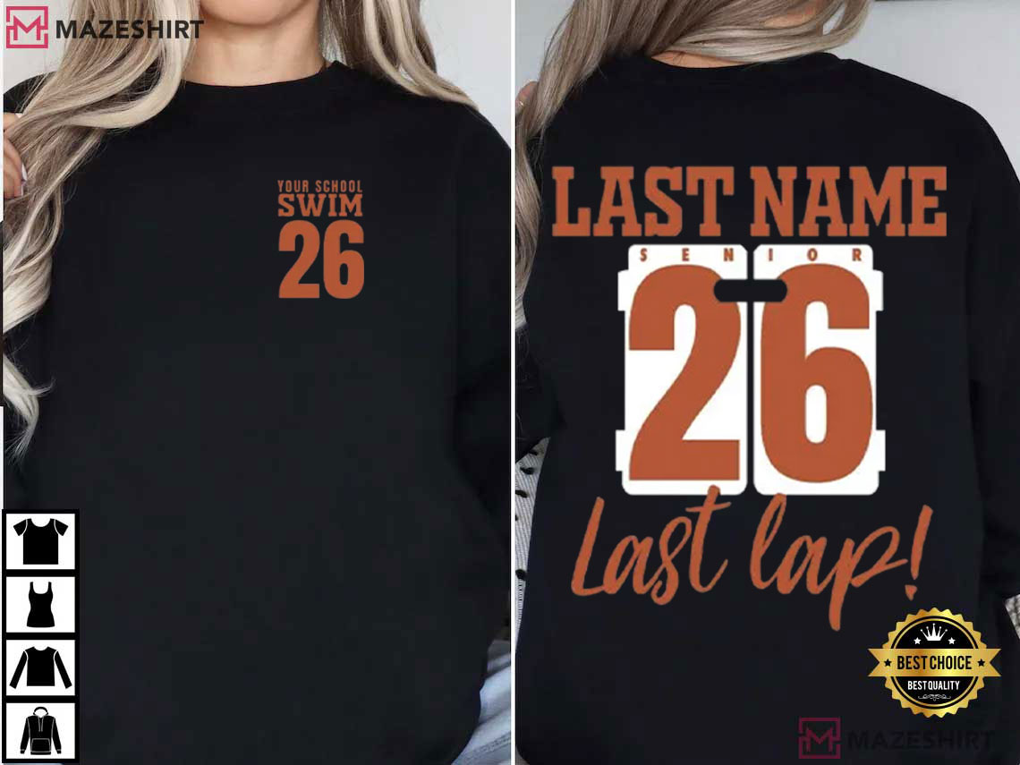 Senior Last Lap Swim Athlete Graduation T-Shirt Senior Last Lap Swim Athlete Graduation T-Shirt
