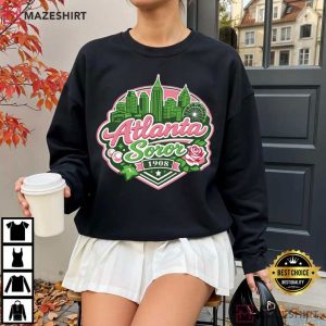 Atlanta Soror Pink Green Sisterhood City Pride T Shirt (1)