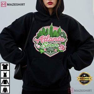 Atlanta Soror Pink Green Sisterhood City Pride T Shirt (3)