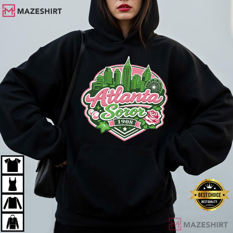 Atlanta Soror Pink Green Sisterhood City Pride T-Shirt Atlanta Soror Pink Green Sisterhood City Pride T-Shirt