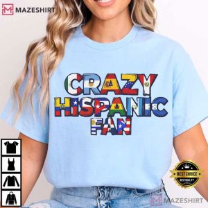 Crazy Hispanic Fan San Antonio Spurs Colorful T Shirt (2)