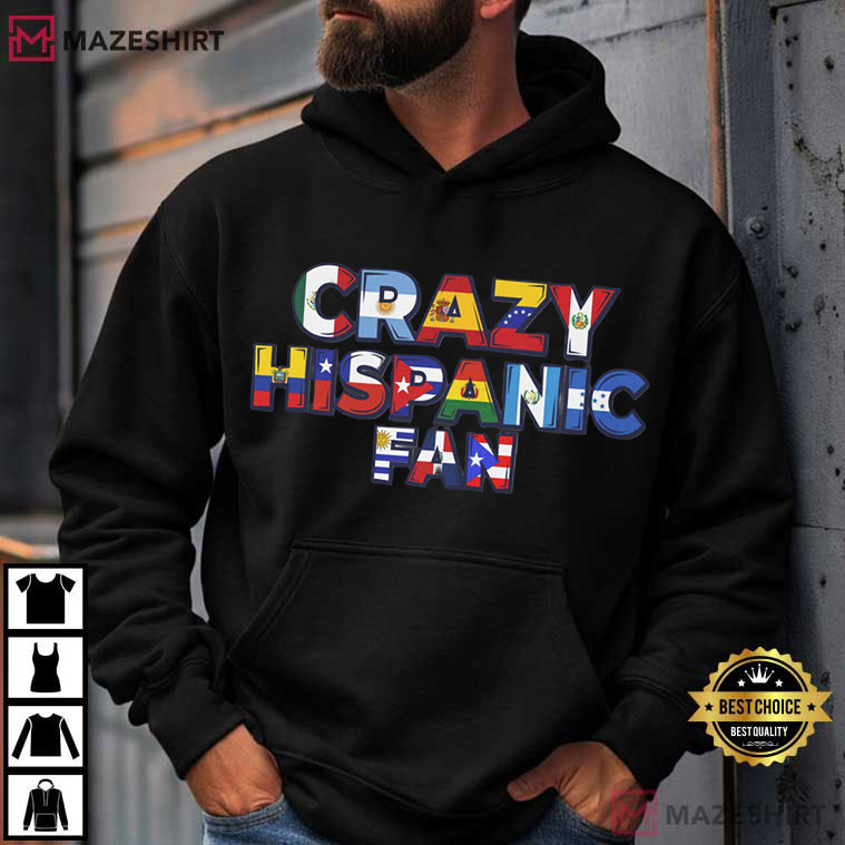 Crazy Hispanic Fan San Antonio Spurs Colorful T-Shirt Crazy Hispanic Fan San Antonio Spurs Colorful T-Shirt