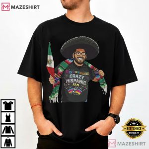 Crazy Hispanic Spurs Fan Basketball Game Day T Shirt (2)