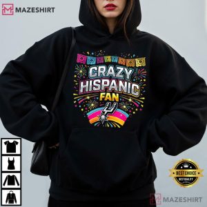 Crazy Hispanic Spurs Fan Game Day Sports Lover T Shirt (4)