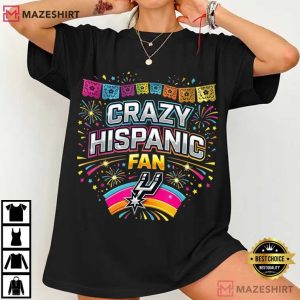 Crazy Hispanic Spurs Fan Game Day Sports Lover T Shirt (2)