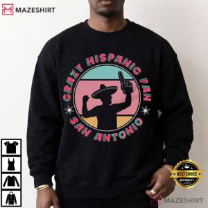 Crazy Hispanic Spurs Fan Basketball Team Pride T Shirt (1)