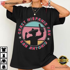 Crazy Hispanic Spurs Fan Basketball Team Pride T Shirt (3)