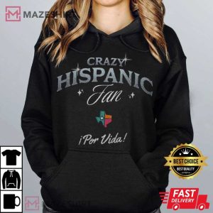 Crazy Hispanic Spurs Fan Colorful Heart Mexico T Shirt (2)