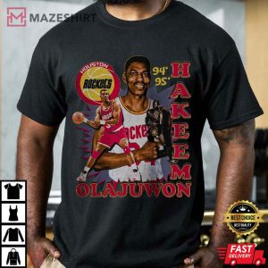 Hakeem Olajuwon Basketball Classic 90s Graphic T Shirt (1)