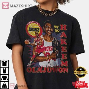 Hakeem Olajuwon Basketball Classic 90s Graphic T-Shirt