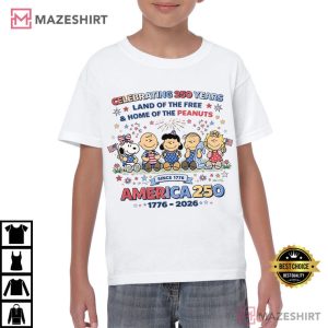 Peanuts America 250 4th Of July Land Of The Free Celebration T Shirt (4)