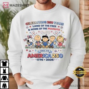 Peanuts America 250 4th Of July Land Of The Free Celebration T Shirt (1)