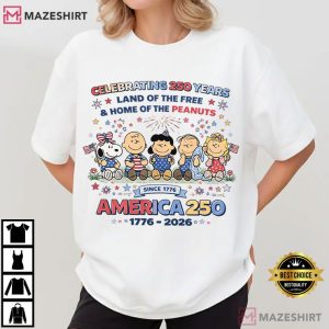 Peanuts America 250 4th Of July Land Of The Free Celebration T Shirt (3)