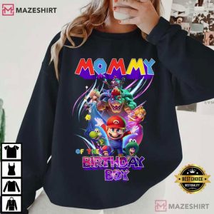 Super Mario Galaxy Movie Birthday Custom Mario Bros Family T Shirt (4)