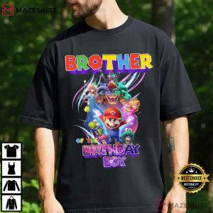 Super Mario Galaxy Movie Birthday Custom Mario Bros Family T Shirt (1)