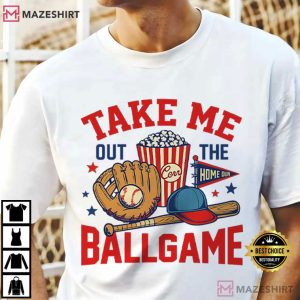 Take Me Out To The Ballgame Baseball Game Day T Shirt (3)