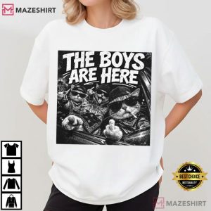 The Boys Are Here Gangster Cat Funny Biker T Shirt (1)