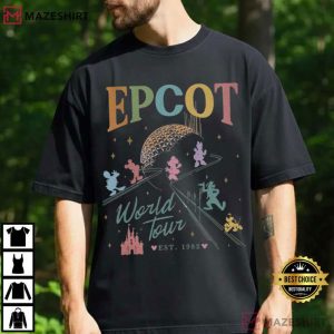 Epcot World Tour Disney Drink Around The World Vintage T Shirt (4)