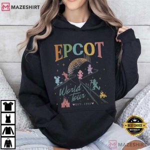 Epcot World Tour Disney Drink Around The World Vintage T Shirt (1)