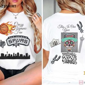 San Antonio Spurs Basketball Team 2026 Fan T-Shirt