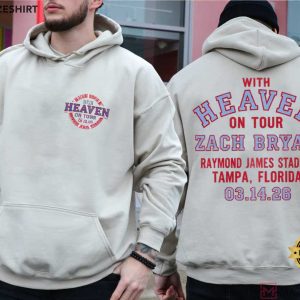 Zach Bryan With Heaven On Tour Mar 14 2026 Tampa FL T Shirt (1)