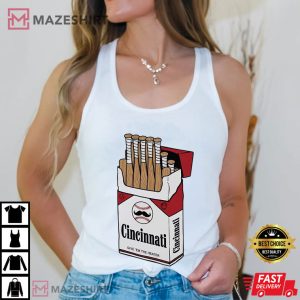 Cincinnati Baseball Bat Pack Parody Humor T Shirt (3)