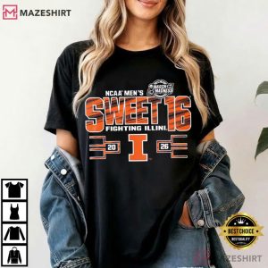 College Basketball Sweet Sixteen 2026 Orange Blue State Team Fan T Shirt (3)