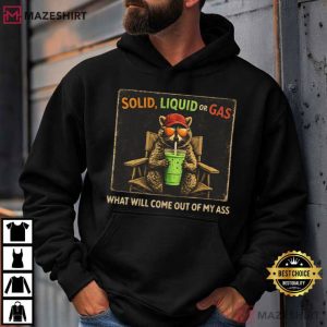 Raccoon Solid Liquid Or Gas Funny Science T Shirt (4)