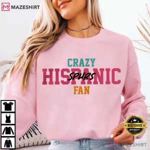 San Antonio Crazy Hispanic Fan Sport T Shirt (4)