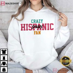 San Antonio Crazy Hispanic Fan Sport T Shirt (1)