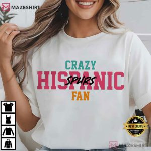 San Antonio Crazy Hispanic Fan Sport T Shirt (2)