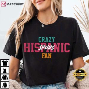 San Antonio Crazy Hispanic Fan Sport T Shirt (3)