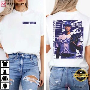 Shohei Ohtani Dodgers Baseball Fan Portrait T Shirt (4)