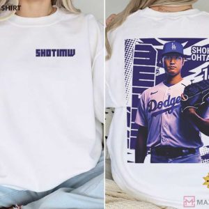 Shohei Ohtani Dodgers Baseball Fan Portrait T Shirt (1)