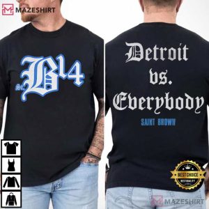 Detroit Lions St Bl4 Detroit Vs Everybody Saint Brown T Shirt (2)