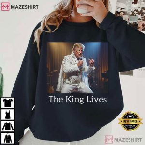 The King Lives Trump Elvis Funny Political T Shirt (4)