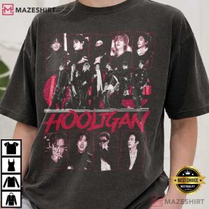 BTS Vintage Hooligan 90s Kpop Arirang Album T Shirt (4)