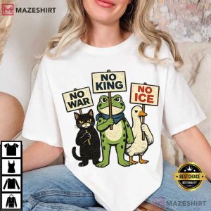 Anti Trump No King No War No ICE Political T Shirt (4)