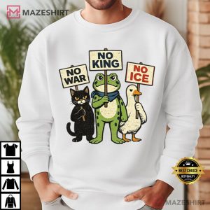 Anti Trump No King No War No ICE Political T Shirt (1)